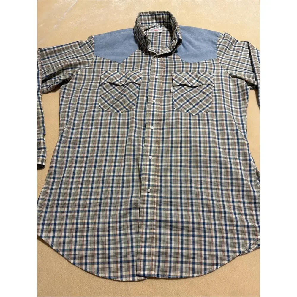 Vintage Levi’s Plaid Button Down Shirt Large